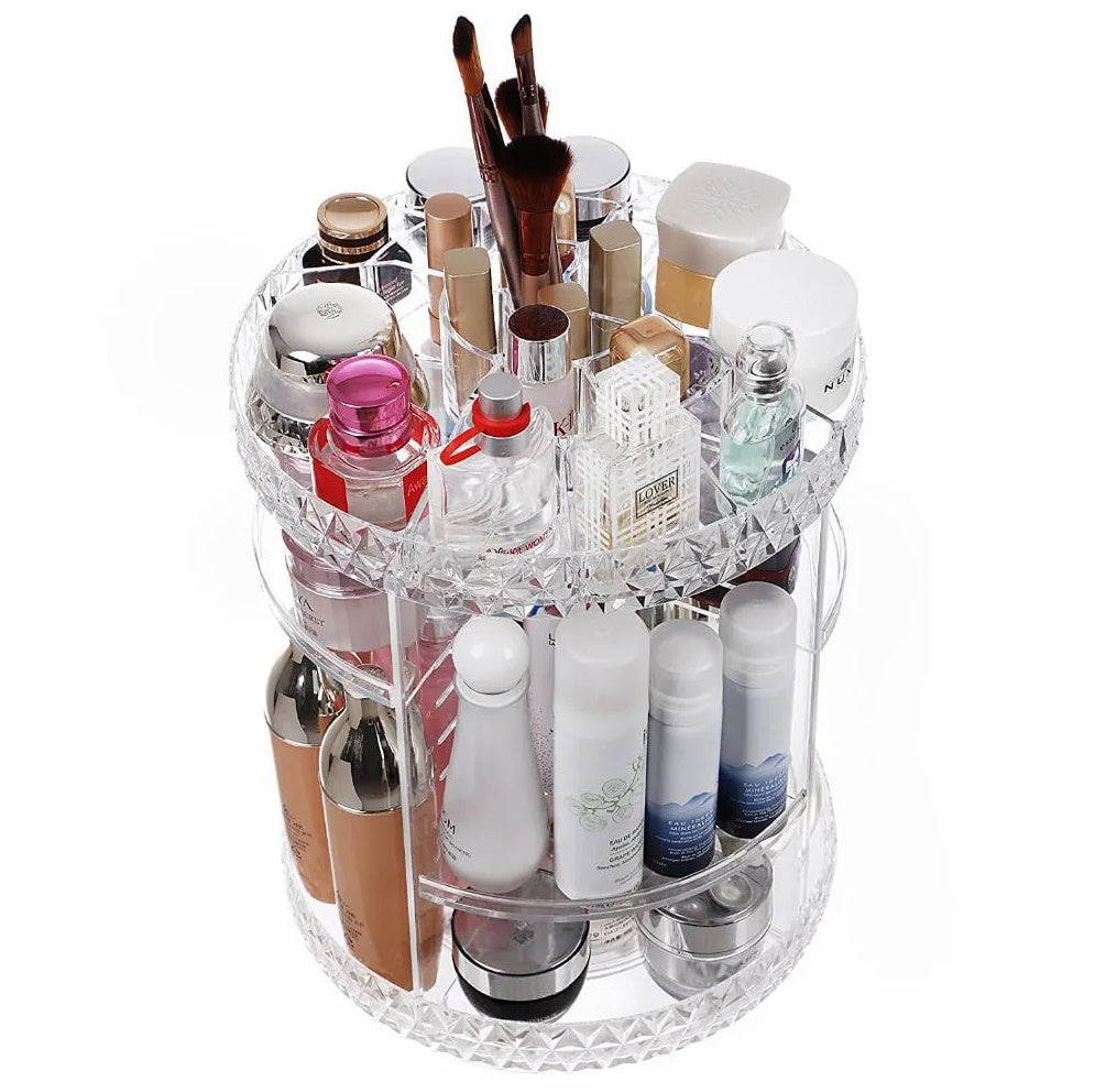 ORGANIZADOR DE MAQUILLAJE GIRATORIO de 360º ✨💄