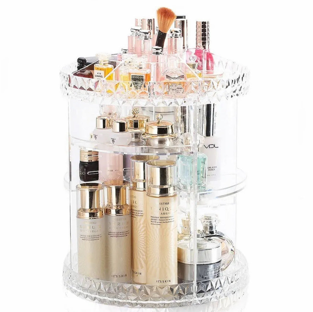 ORGANIZADOR DE MAQUILLAJE GIRATORIO de 360º ✨💄