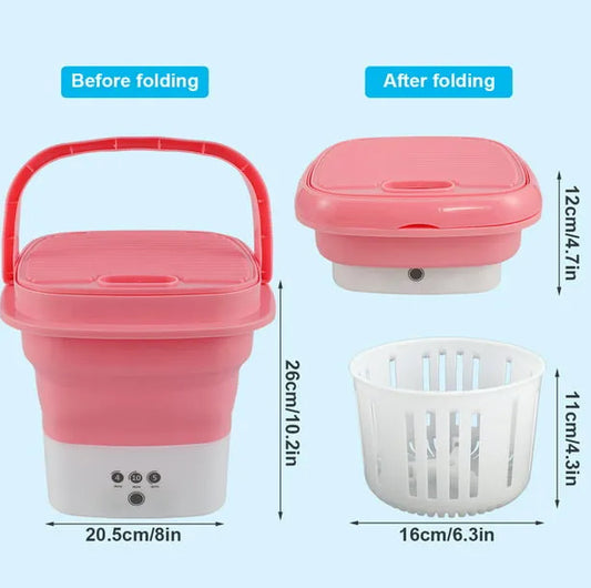 MINI LAVADORA PORTÁTIL 🎀🧺