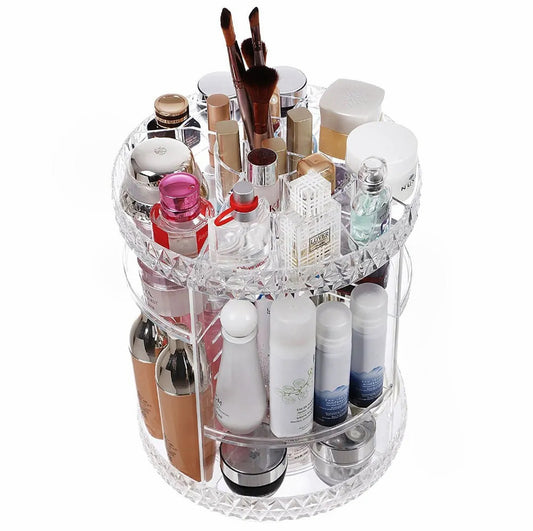 ORGANIZADOR DE MAQUILLAJE GIRATORIO de 360º ✨💄
