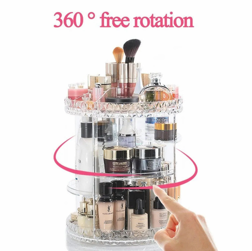ORGANIZADOR DE MAQUILLAJE GIRATORIO de 360º ✨💄