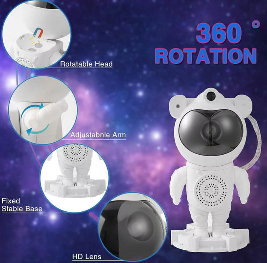 ¡ASTRONAUTA PROYECTOR CON PARLANTE🚀🌌!